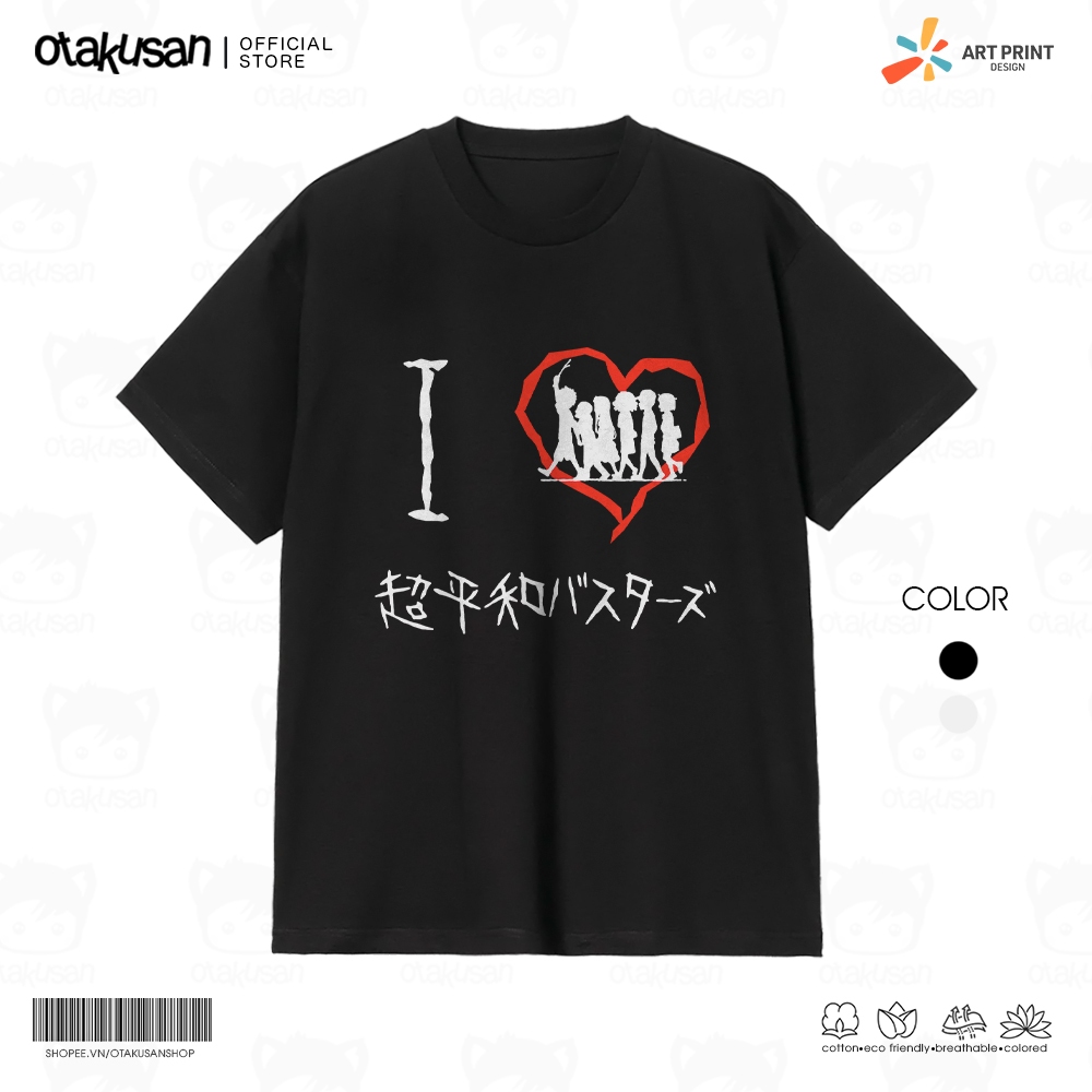 Áo thun Unisex Anohana: The Flower We Saw That Day Cotton 100% ngắn tay