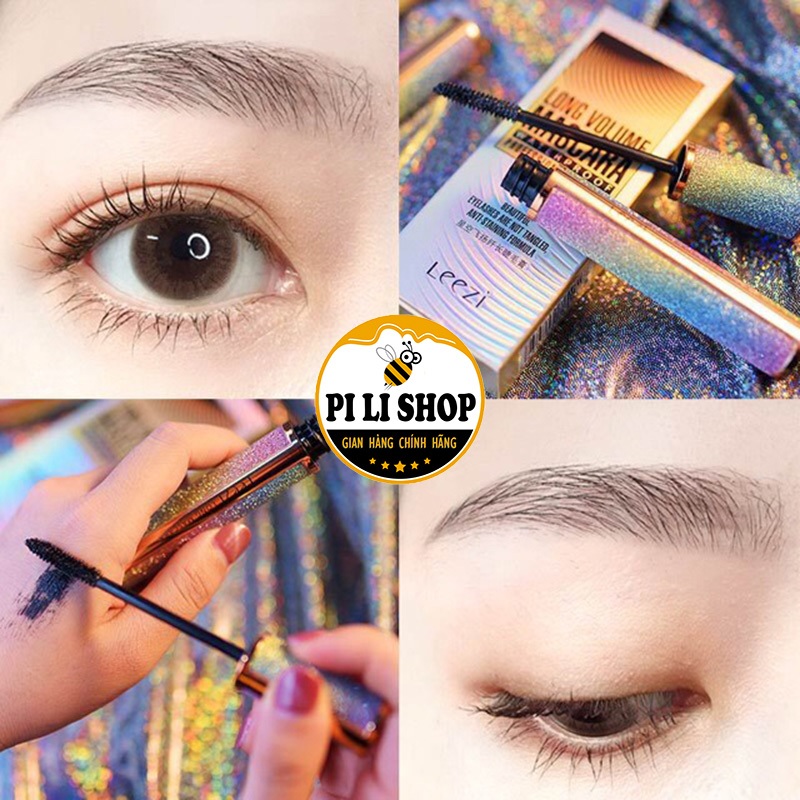 Chuốt Mi Mascara Leezi Long Volume Waterproof lâu trôi, Mascara vuốt cong mi không lem tự nhiên