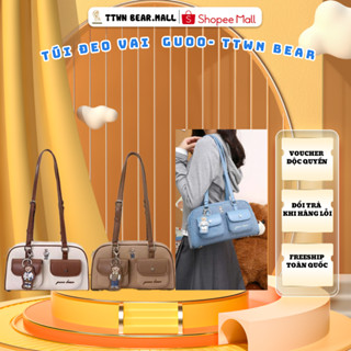 [TẶNG CHARM GẤU] Túi đeo chéo , đeo vai nữ họa tiết gấu  TTWN BEAR- GUOO BEAR chính hãng Thái Lan