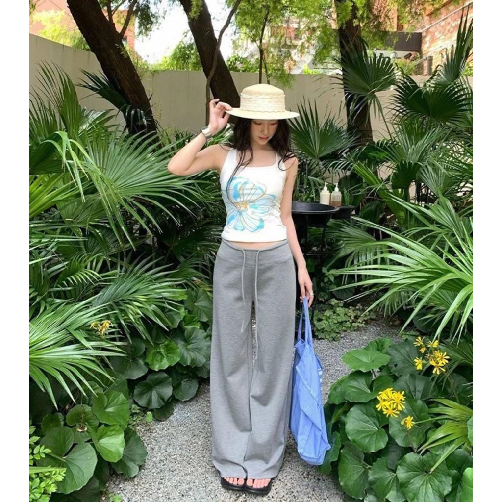 QUẦN SUÔNG COTON MOSEQUEEN RÚT EO QC