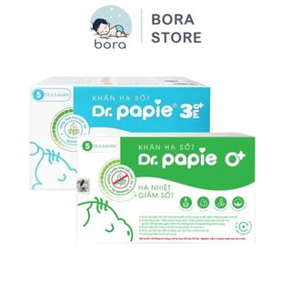  Khăn lau hạ sốt Dr Papie cho bé chính hãng 