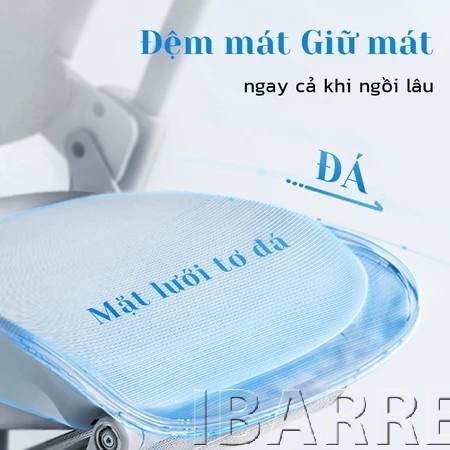 IBARREL Ghế ergonomic van phong thoang khi chong dau lung tua dau dieu chinh cao do freeShip | BigBuy360 - bigbuy360.vn