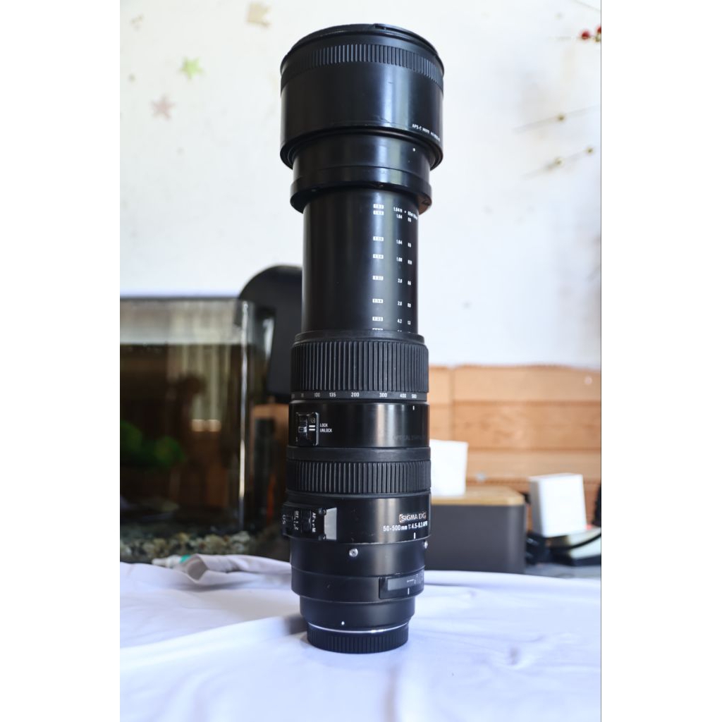 (đã bán-bài viết giới thiệu) ống kính canon ef sigma 50-500mm dg os hsm (đẹp hết nước chấm)
