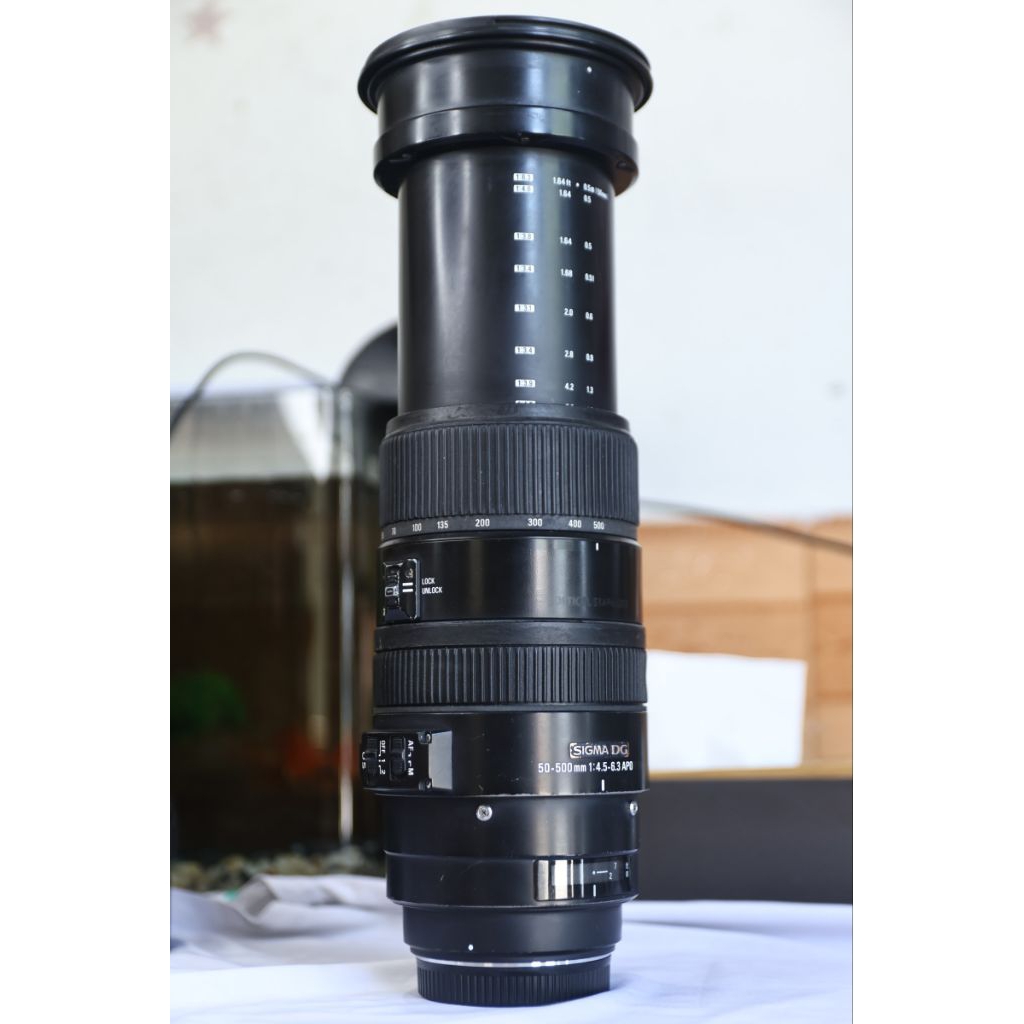 Lens siêu zoom sigma 50-500mm canon ef (siêu đa dụng - hoạt động hoàn hảo)