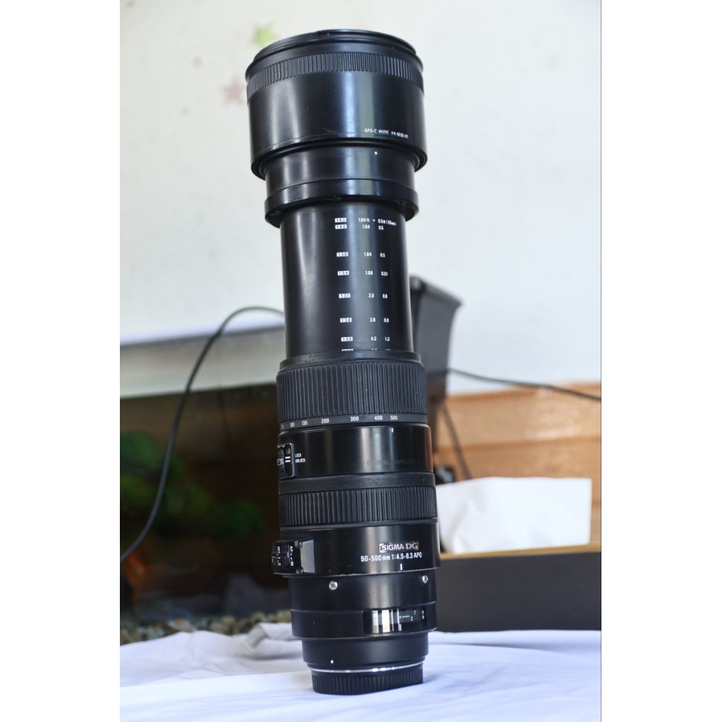 (đã bán-bài viết giới thiệu) ống kính canon ef sigma 50-500mm dg os hsm (đẹp hết nước chấm) - Ống kính Canon EF