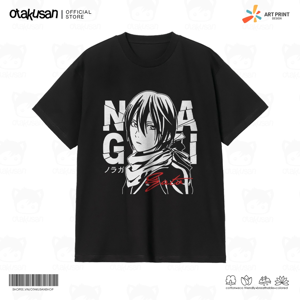 Áo thun Unisex Anime Noragami Yato Cotton 100% ngắn tay