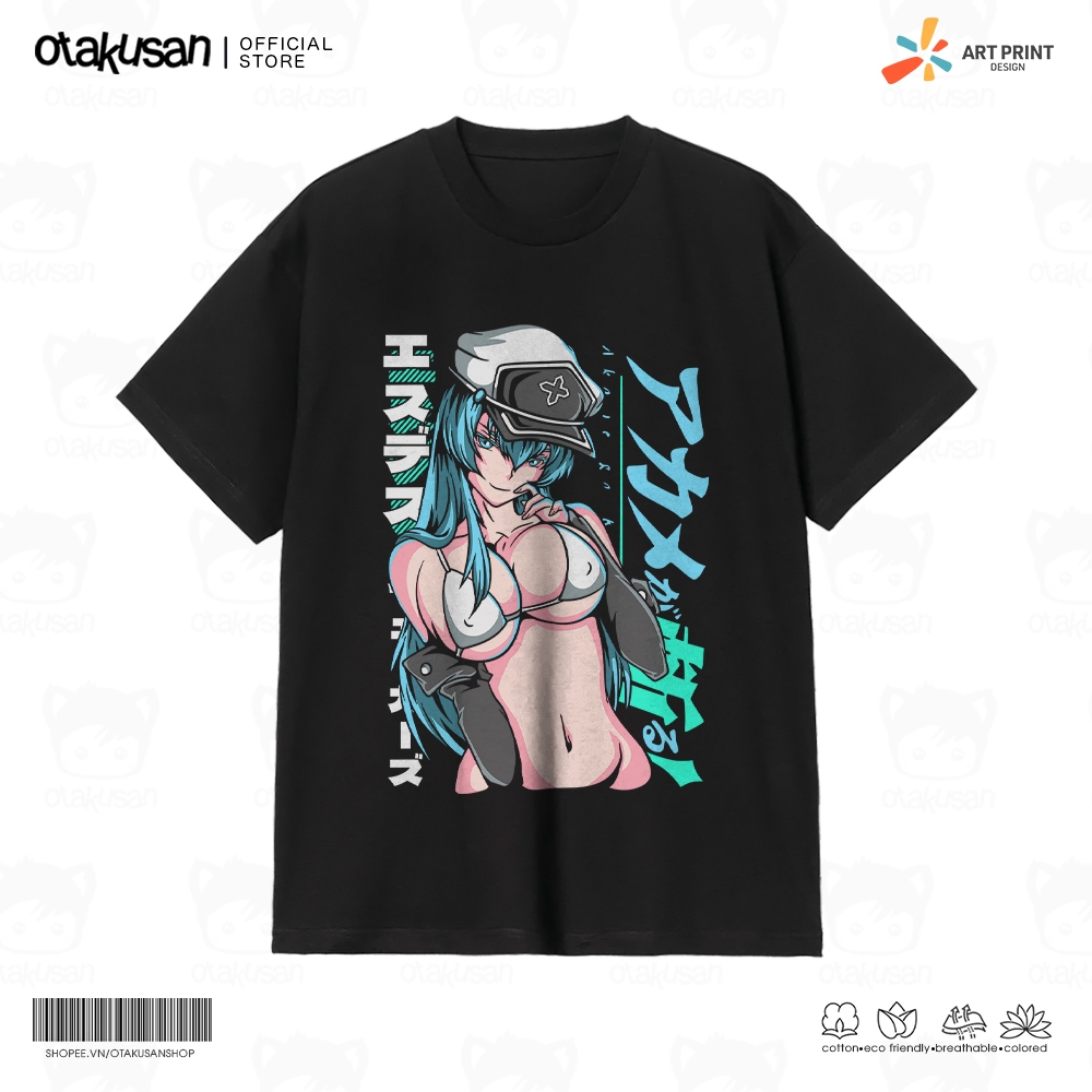 Áo thun Unisex Akame ga KILL Waifu Queen Esdeath Cotton 100% ngắn tay