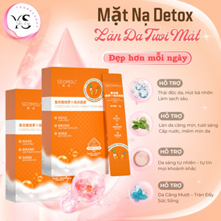 [Hộp 12 gói] Mặt Nạ Sủi Bọt Cà Rốt SEOMOU – Thải Độc, Giảm Mụn, Trắng Da, Se Khít Lỗ Chân Lông A164