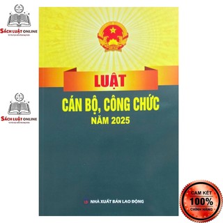 Sách - Luật cán bộ công chức năm 2025 (NXB Lao động)