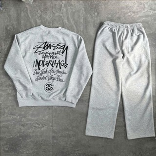 Bộ quần áo Stusssy x Paris cao cấp B3356 BuiVintage, vải mềm mịn thoáng mát