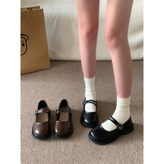Giày marryjane nữ dáng oxford quai khuy basic xinh xắn