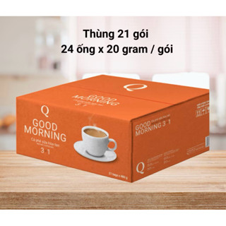 THÙNG CÀ PHÊ SỮA ỐNG TRẦN QUANG [ THÙNG 21 BỊCH, MỖI BỊCH 24 ỐNG × 20 GRAM]