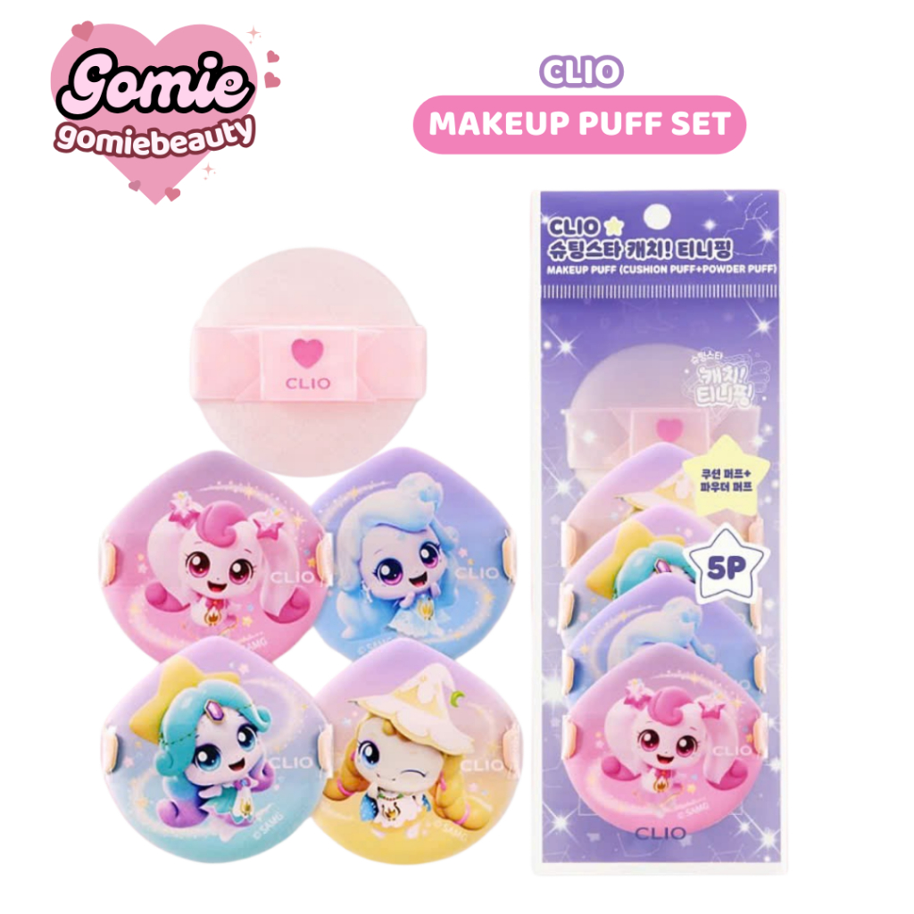 Mút Tán Cushion Và Phấn Phủ Clio Makeup Puff