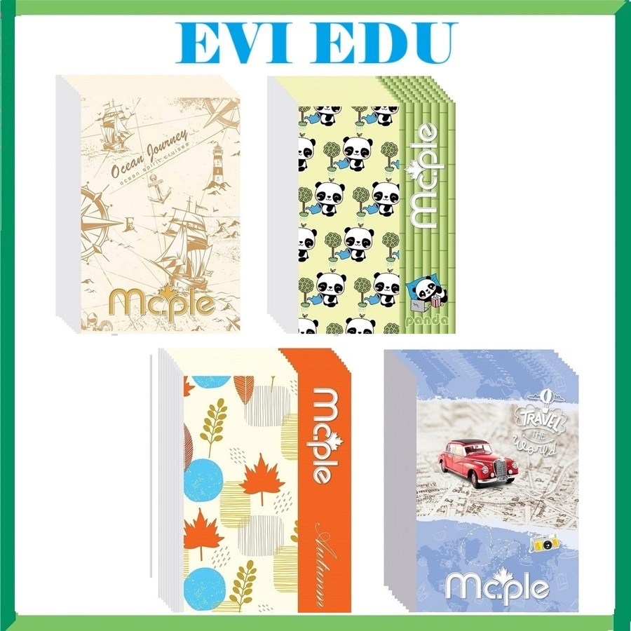 Lốc 5 quyển vở kẻ ngang 120 trang B5 Mc.ple 2061 / 2064 / 2065 / 2068 - Tập sinh viên Maple