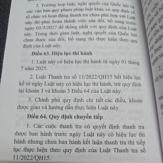 Sách - Luật thanh tra năm 2025 (NXB Lao động)