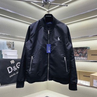 Áo khoác bomber gió nam nữ PB vải gió mịn thêu logo ngựa chiến binh ngực lót 2 lớp basic cao cấp AK158P