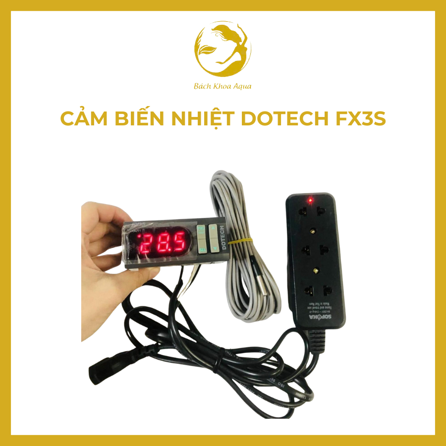 Cảm biến nhiệt Dotech FX3S – Thiết bị đo nhiệt độ chính xác cho hồ cá thủy sinh