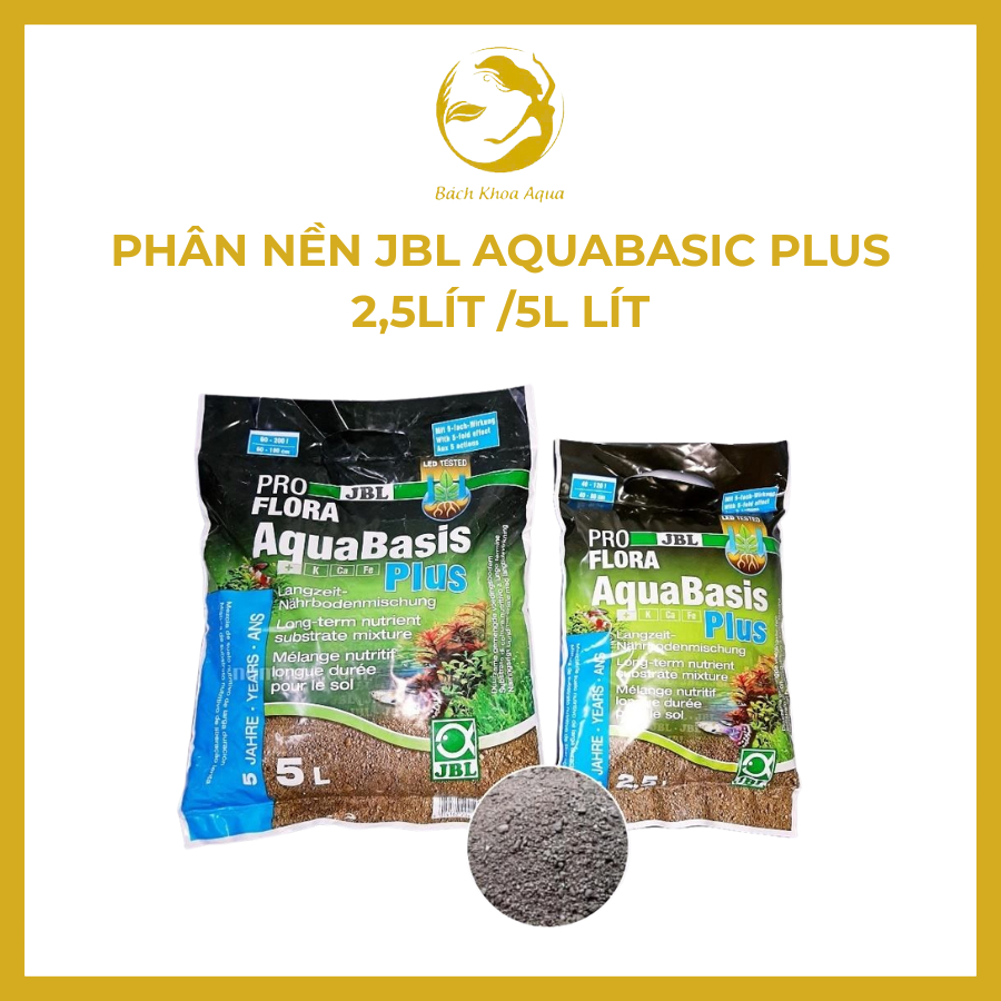 Phân nền JBL AquaBasis Plus loại 2,5L/5L – Dinh dưỡng nền cho cây thủy sinh phát triển mạnh