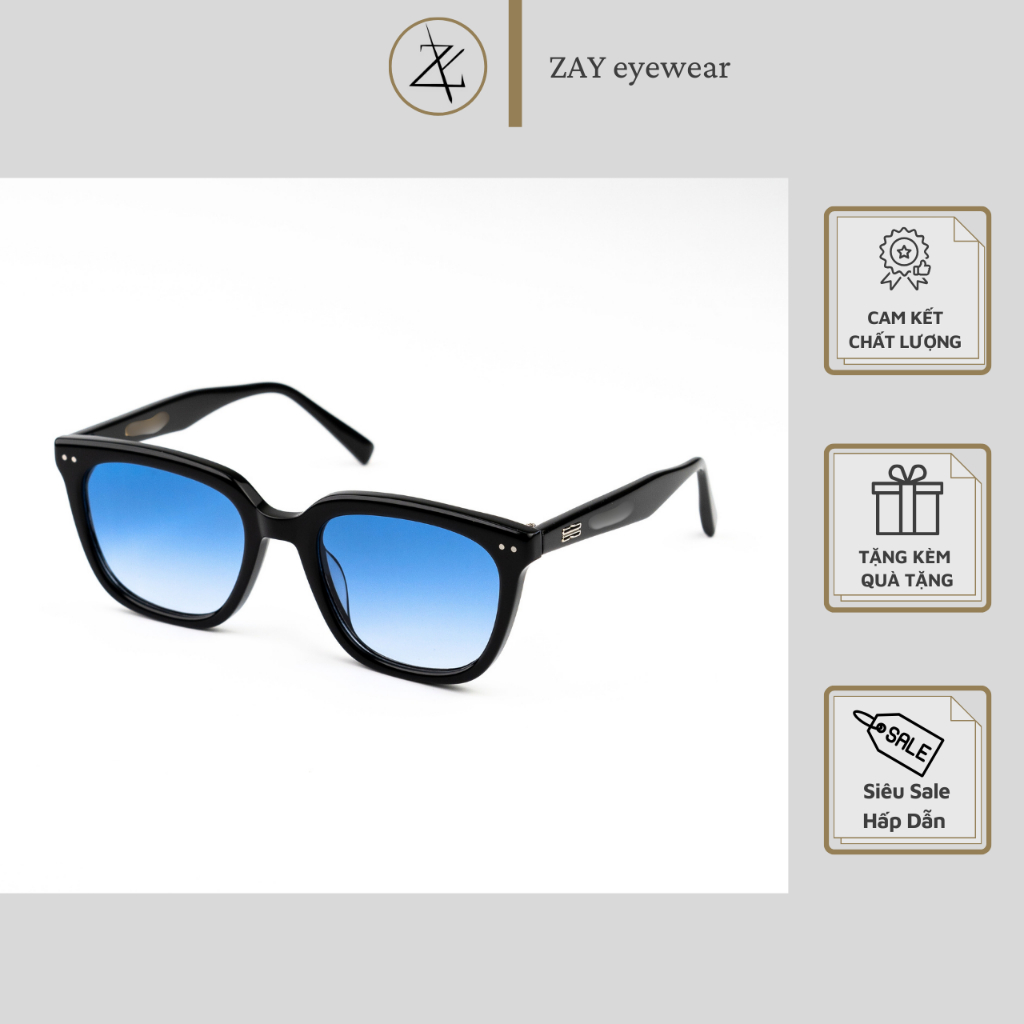 Kính mát nam nữ NOMA dáng vuông nhựa aceteta phong cách thời trang cao cấp