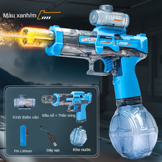  Súng Nước – Quà Tặng Cho Bé Từ 3 Tuổi Bắn Mạnh Dung Tích Lớn Có Đèn Led Sử dụng pin sạc tự động ERTS 