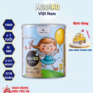 Sữa Công Thức Hạt Thực Vật Hữu Cơ MIWAKO 700g Vị gạo x 1 Hộp