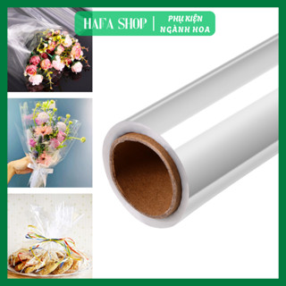  Cuộn Giấy Bóng Kính Trong Suốt Loại Dày Dùng Bó Hoa Gói Quà Thủ Công Handmade - Phụ Kiện Hoa HAFA 