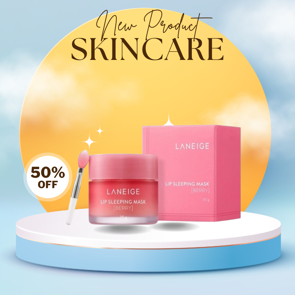 (Mẫu Mới) Mặt Nạ Ngủ Cho Môi Laneige Lip Sleeping Mask , Mặt Nạ Ngủ dưỡng Môi Laneige Berry 20g