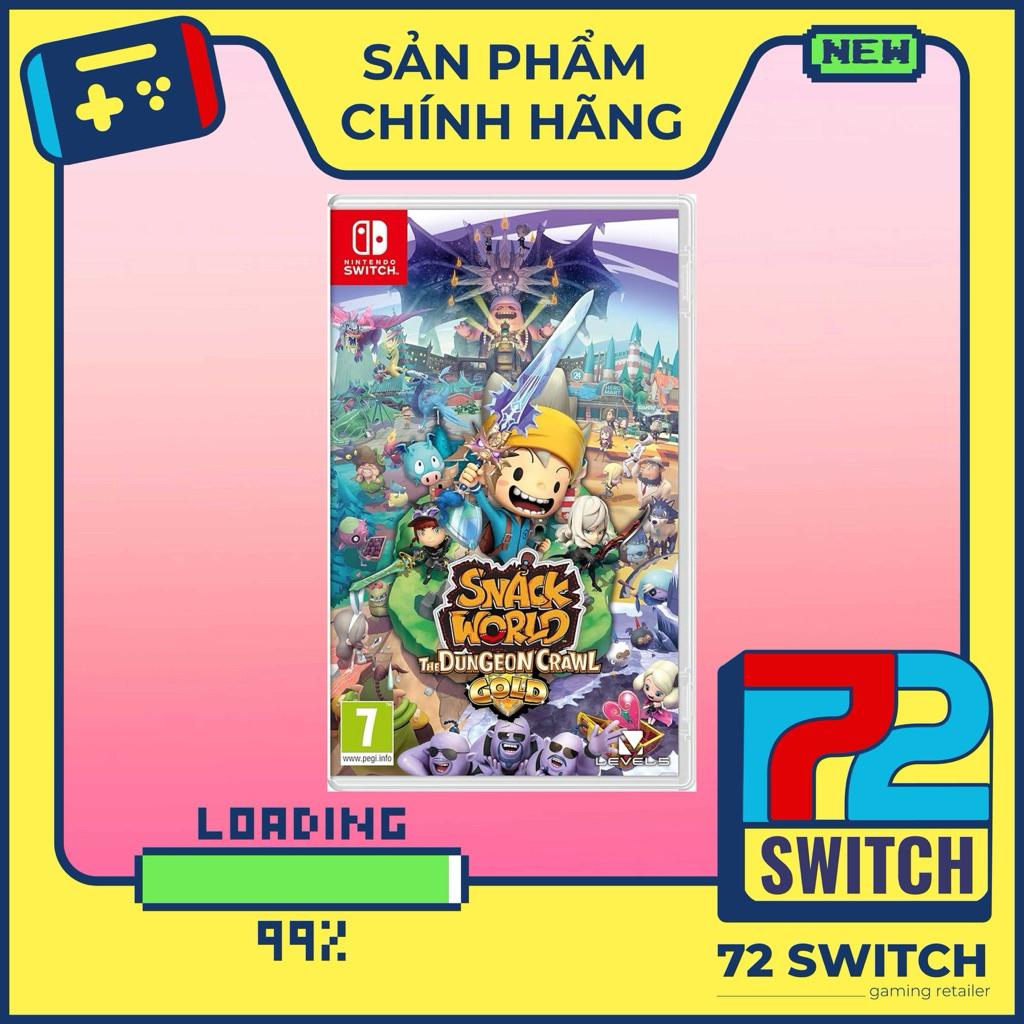 Băng Game SNACK WORLD: THE DUNGEON CRAWL — GOLD Nintendo Switch