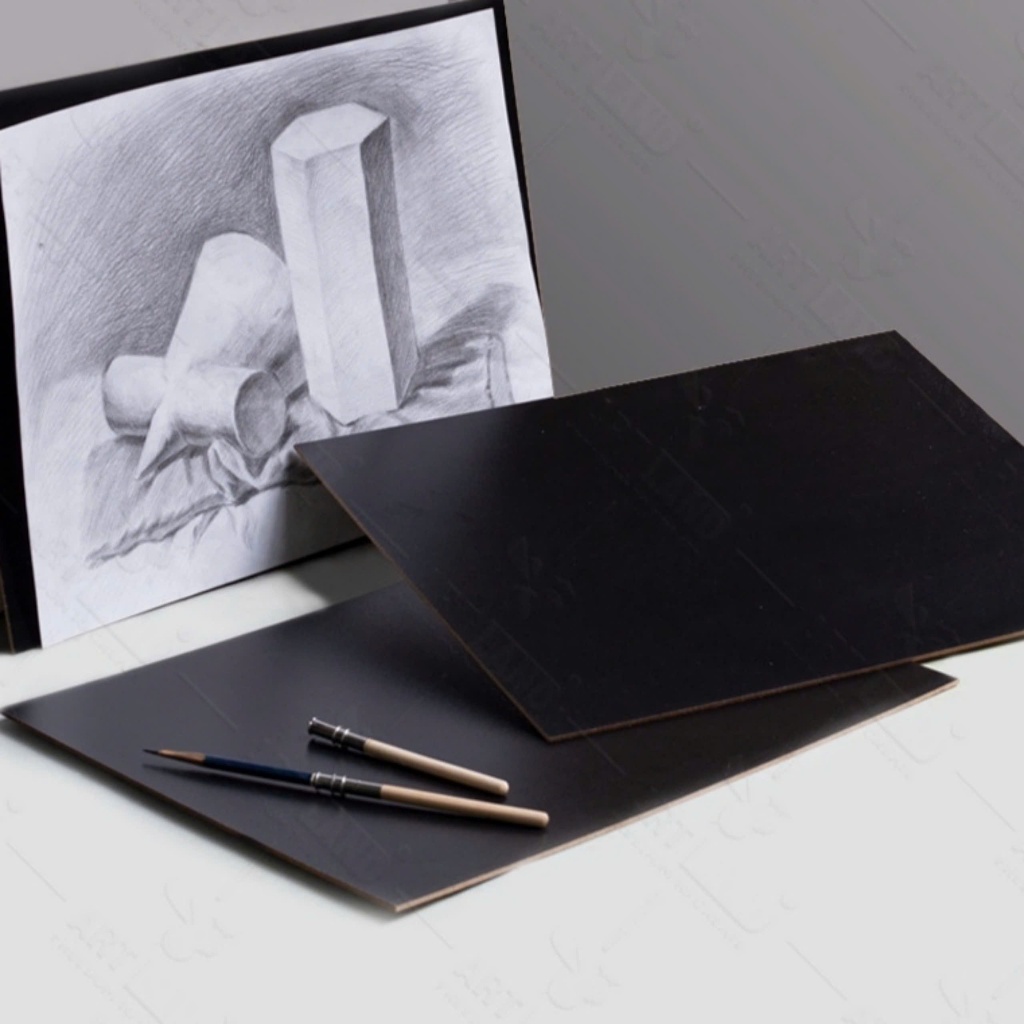 [TL ART STORE] - Bảng Đen / Bảng Vẽ Gỗ Đen Kẹp Giấy / Kê Giấy Chuyên Dụng Khổ A4 / A3