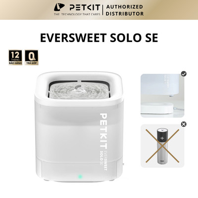 Máy Lọc Nước, Máy Uống Nước Cho Chó Mèo Bơm Không Dây Petkit Eversweet Solo SE