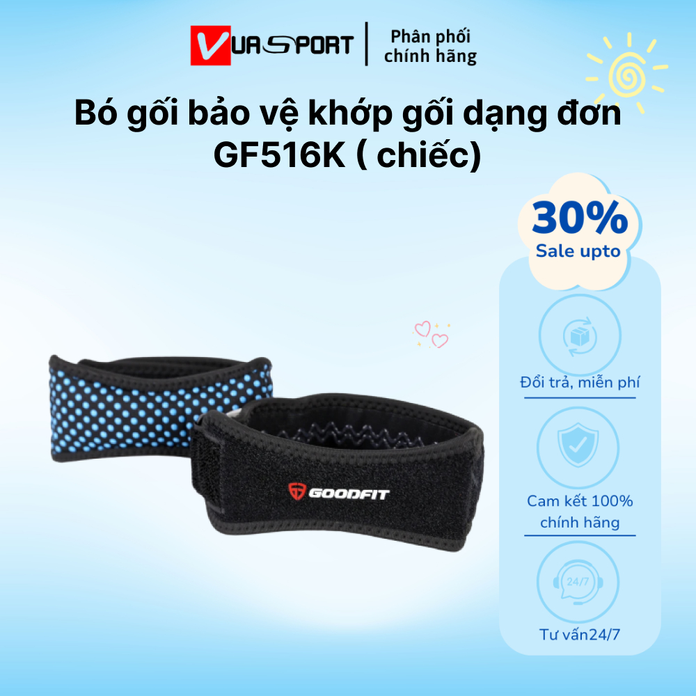 Đai bảo vệ đầu gối đơn Goodfit GF516K trợ lực bảo vệ gối bánh chè