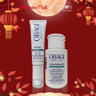 Bộ đôi dưỡng da Dung dịch Obagi Clenziderm M.D BHA Toner 148ml và Kem Chống Lão Hóa & Tái Tạo Da 360 Retinol 0.5 New 28g