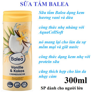 Sữa tắm Balea Đức  dành cho trẻ em và người lớn 300ml&750ml