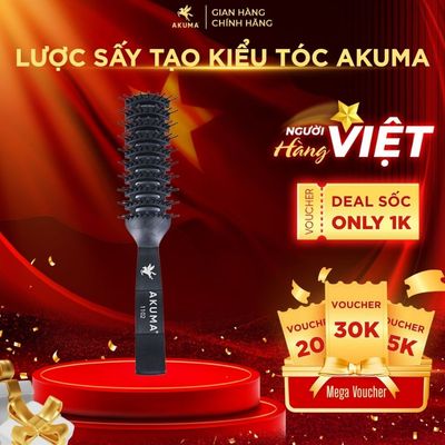Lược Bán Nguyệt Tạo Kiểu Gỡ Rối Tóc Chuyên Dụng AKUMA LKT1102