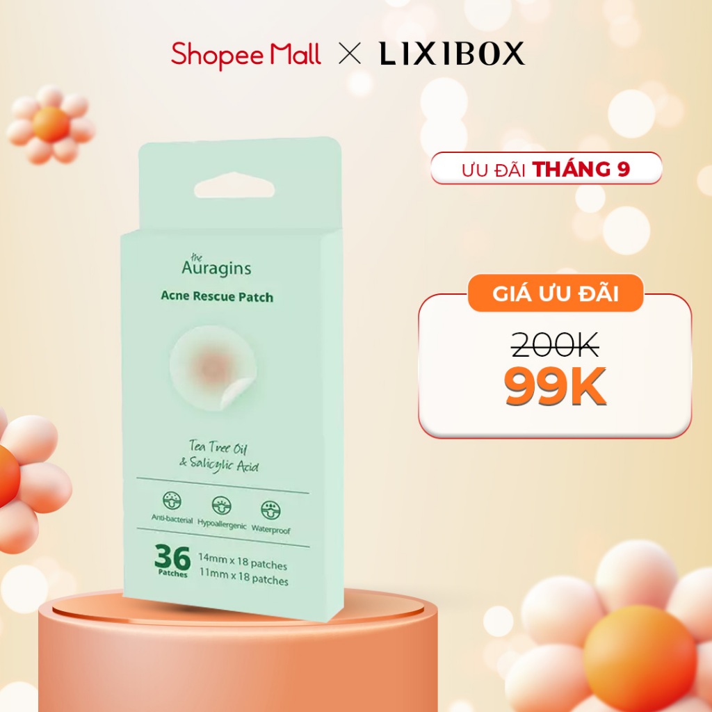 Miếng dán mụn The Auragins Acne Rescue Patch