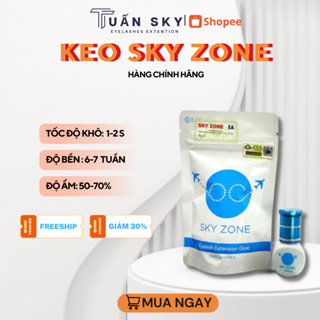 Keo Nối Mi Sky Zone Khô 1-2s siêu bền-ít cay,dùng nối mi,tạo fan Adhesive 5g_Dụng Cụ Nối Mi TUẤN SKY