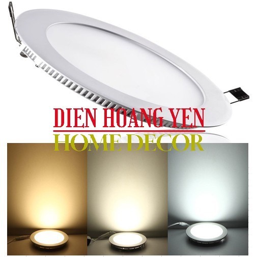 Đèn Led Panel Downlight Âm Trần 3 chế độ màu 12w Phi 150mm