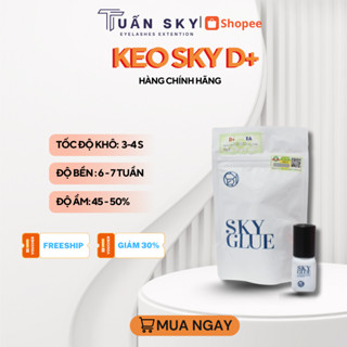 Keo nối mi Sky D+ khô chậm 3-4s, Sky S+ 1-2s khô nhanh , 5ml, Dụng cụ nối mi TUẤN SKY