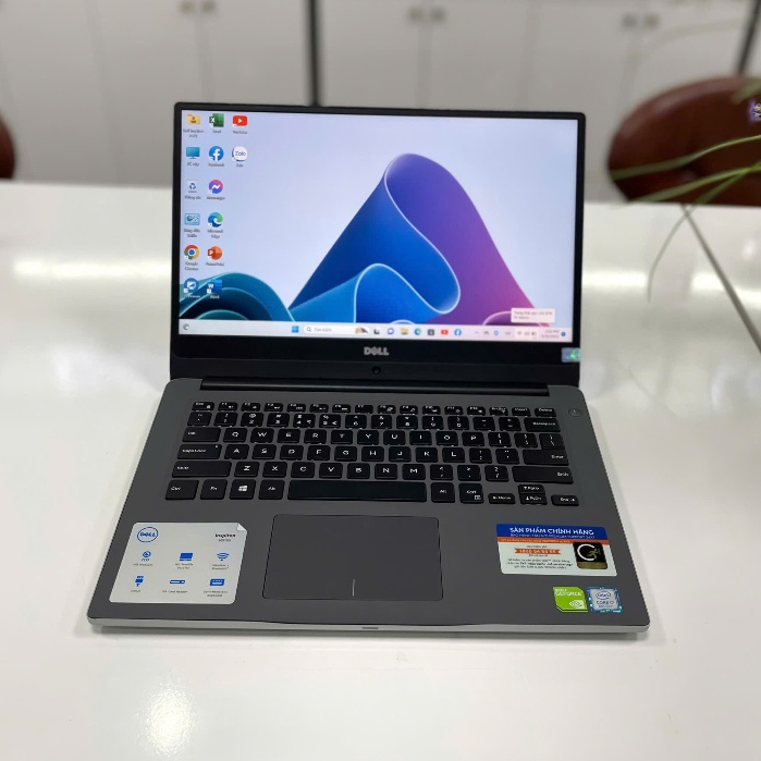 Laptop Dell inspiron 7472 Silver Core i5 8250U/ Ram 16Gb/ 256GB+ 500GB/ 14'' Full HD/ Hàng tuyển.