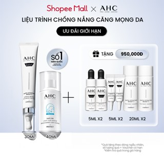  Bộ đôi Kem mắt cho mặt + Serum chống nắng sáng da AHC 30ML + 40ML 