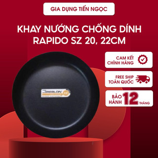  Khay chiên nướng nồi chiên không dầu Rapido đường kính 20,22cm chống dính Greblon bền đẹp 