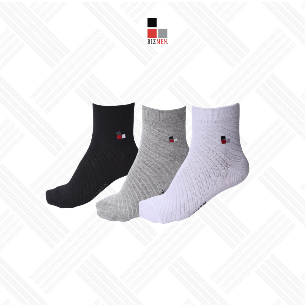 ARISTINO-BIZMEN Tất Nam Công Sở Cổ Trung CO03 Cotton Compact Kháng Khuẩn Khử Mùi Thấm Hút Co Giãn