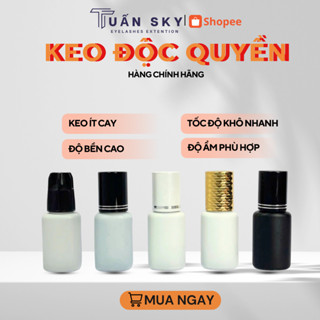 Keo nối mi Logo Theo Yêu Cầu-keo khô nhanh, khô chậm ít cay_Dụng cụ nối mi TUẤN SKY