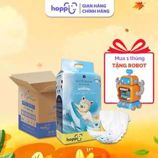 [ DEAL ĐẶC BIỆT ] Thùng 4 gói Tã-Bỉm Hoppi Airdream siêu mềm mỏng ( đủ size cho bé )