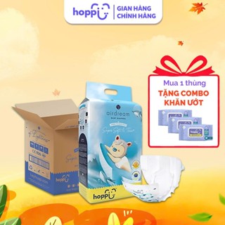 [ DEAL ĐẶC BIỆT ] Thùng 4 gói Bỉm quần Hoppi Airdream siêu mềm mỏng size L 38 miếng (9 - 14kg)