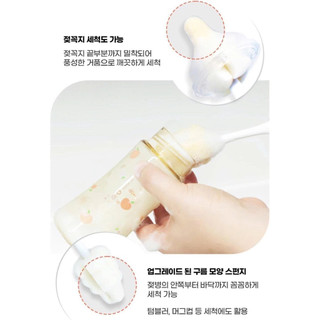 Set 4 cọ bình sữa bọt biển Grosmimi Hàn Quốc (có tách lẻ)