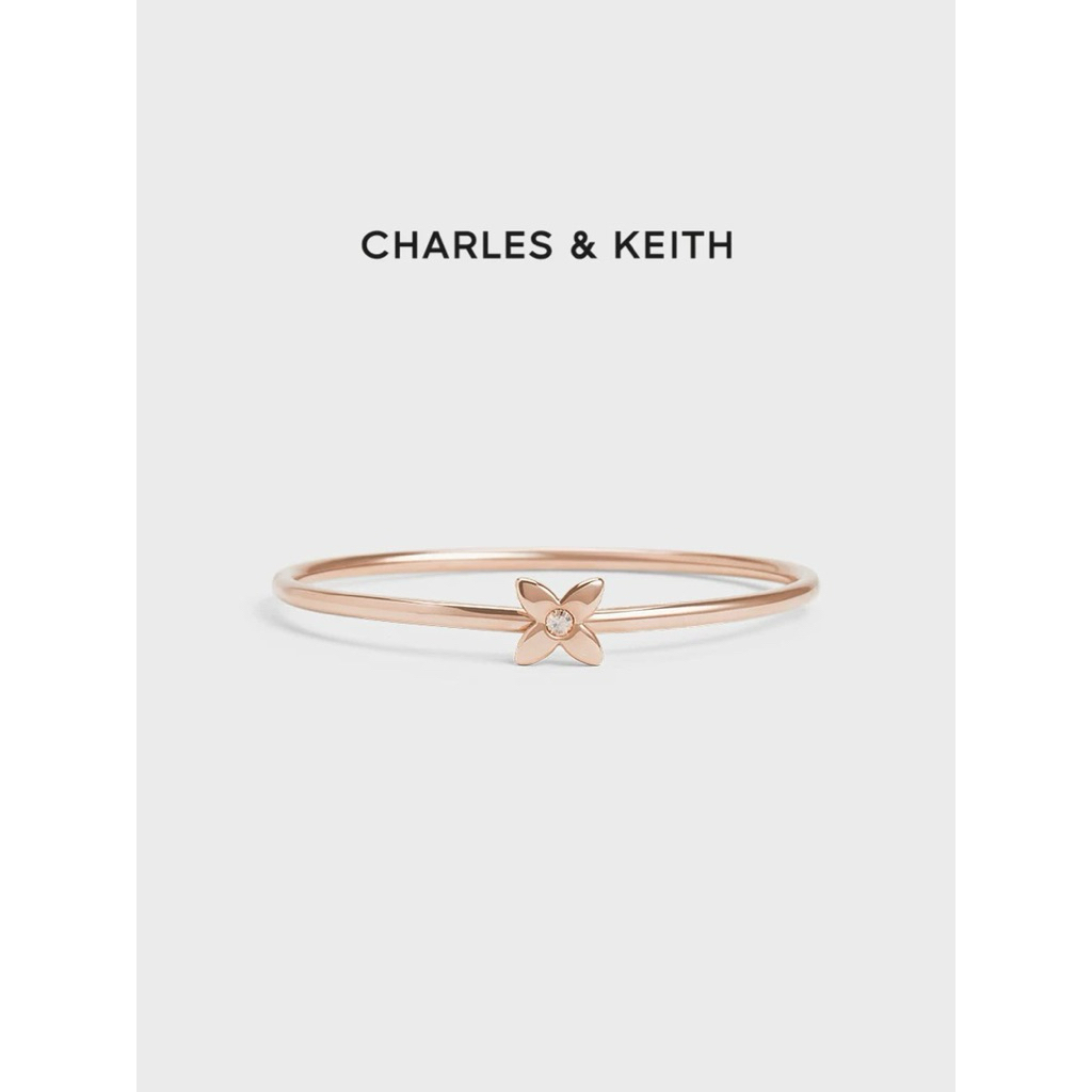 [ Chính Hãng] Vòng tay Charles Keith Vòng tay pha lê họa tiết hoa Felicity