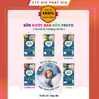 Thùng 18 Hộp Sữa Đêm Fruto Nga Cho Bé 6 Tháng+