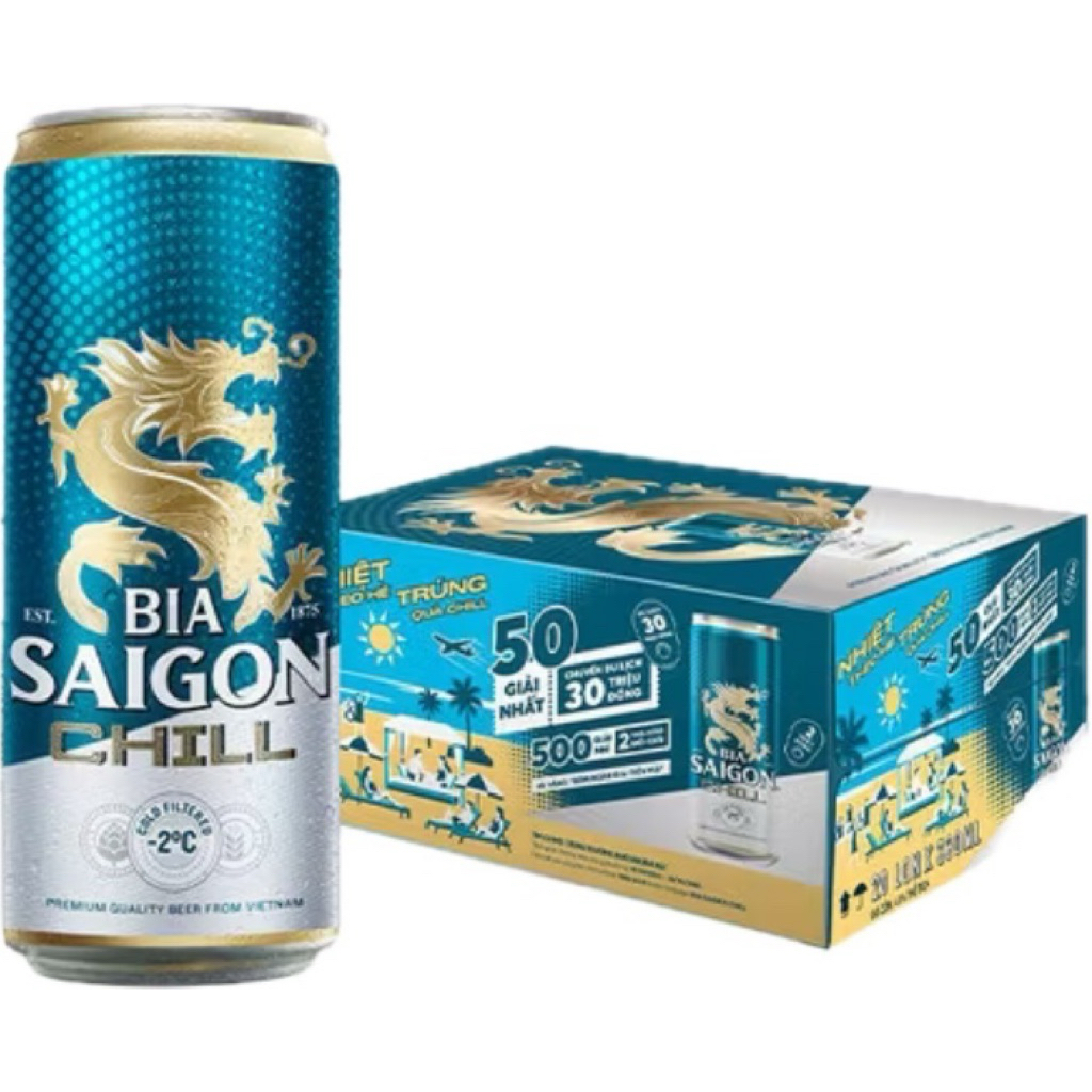Bia sài gòn Chill 20lon /1thùng HOẢ TỐC
