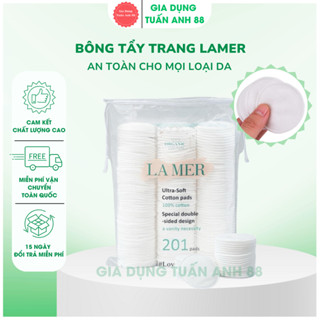   1 Gói 201 Miếng Chính Hãng  Bông Tẩy Trang Lamer 201 Cotton Pads Natural AluCos 222 miếng 100% Cotton - GDTA88 